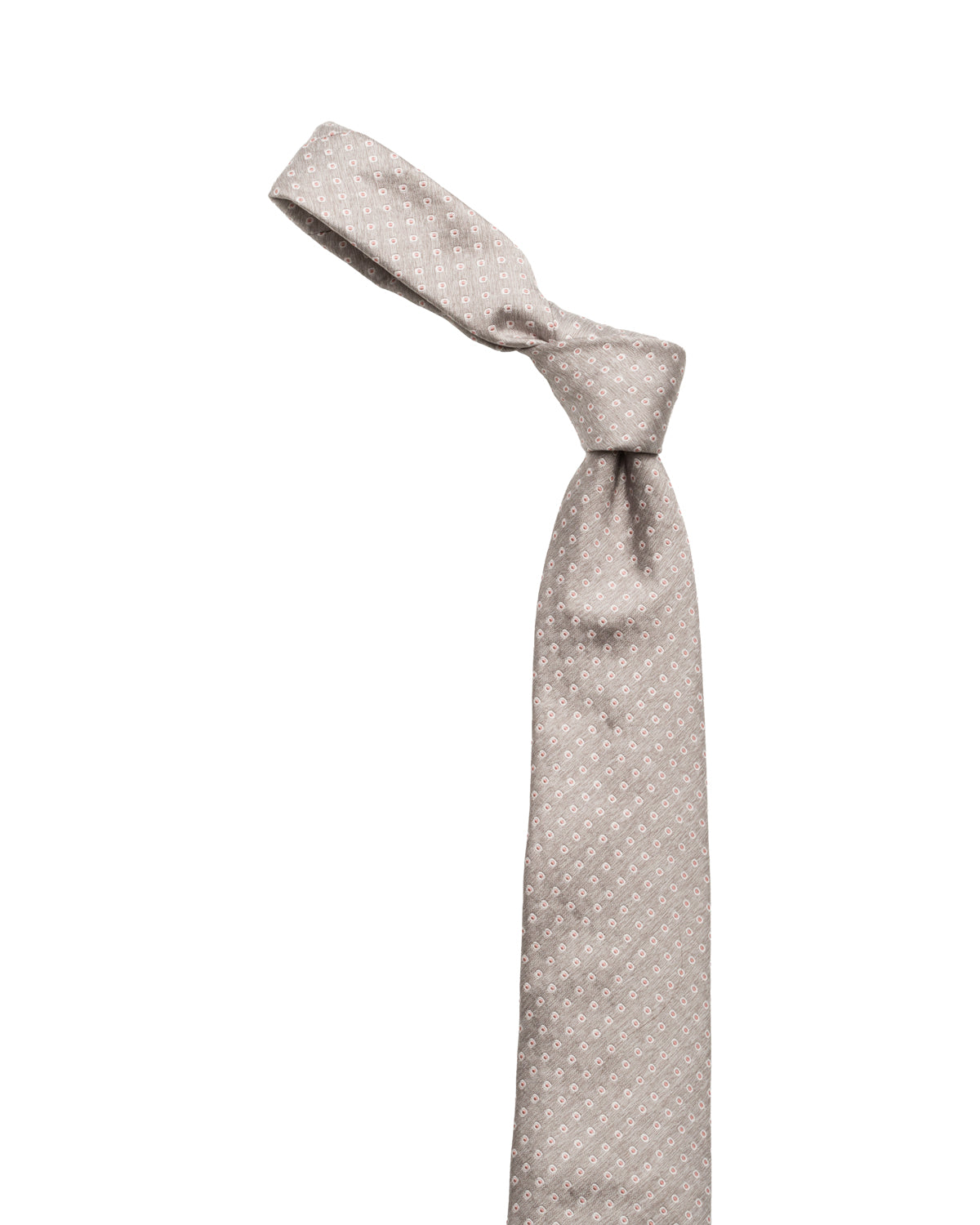 Silk tie with a fine pattern