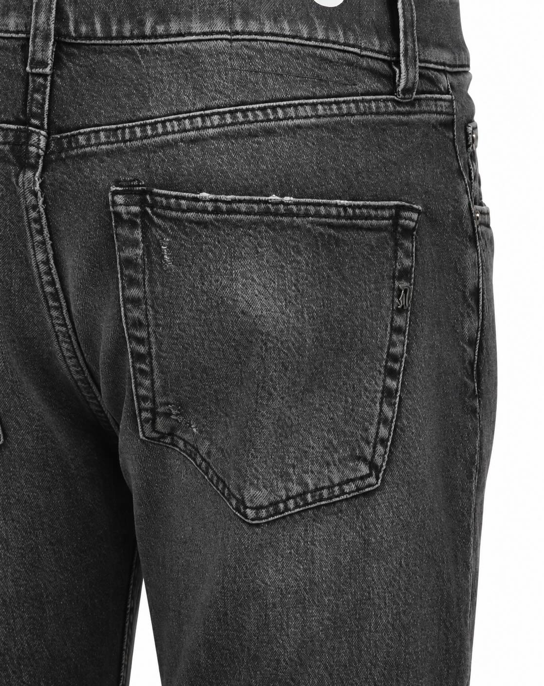 Jeans aus Baumwolle und Lyocell in Anthrazit im Slim Fit