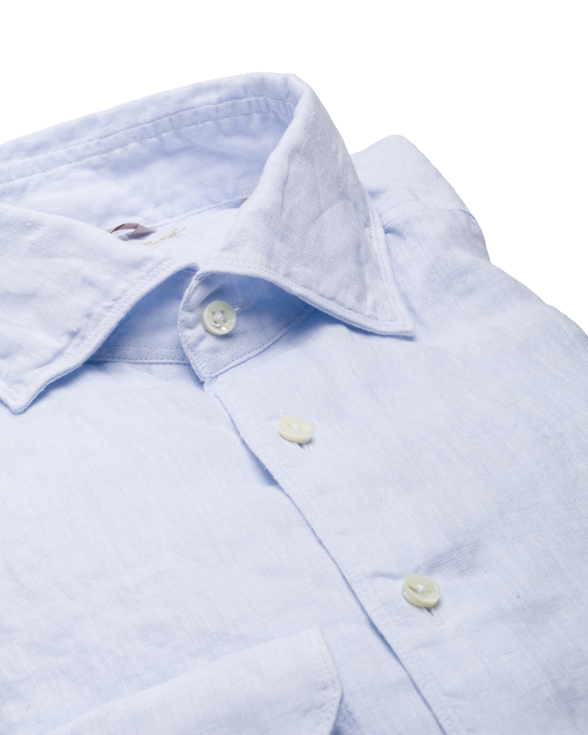 Leinenhemd Slim Fit Spreizkragen