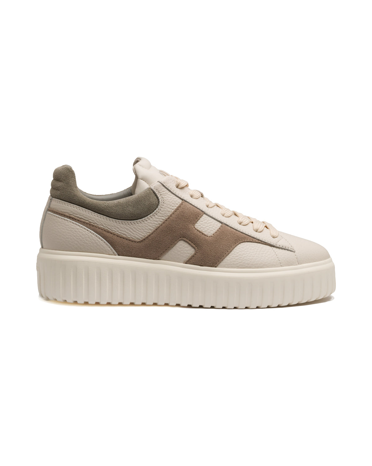 Low Top Sneaker Scotchgrain Leder Kassettensohle