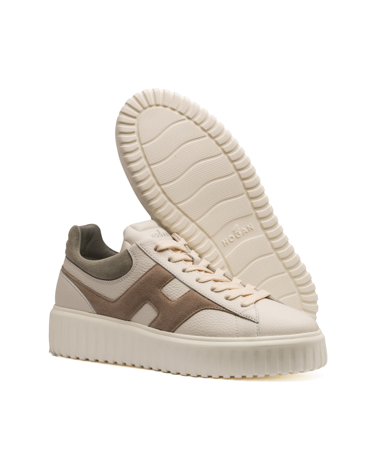 Low Top Sneaker Scotchgrain Leder Kassettensohle