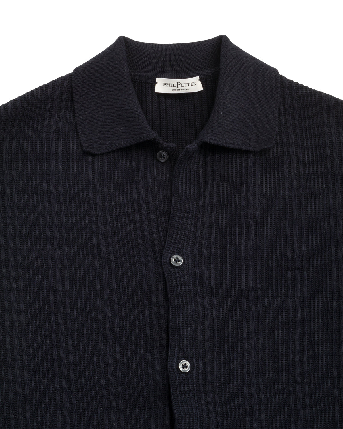 Kurzarmhemd Baumwolle Strick Relaxed Slim Fit