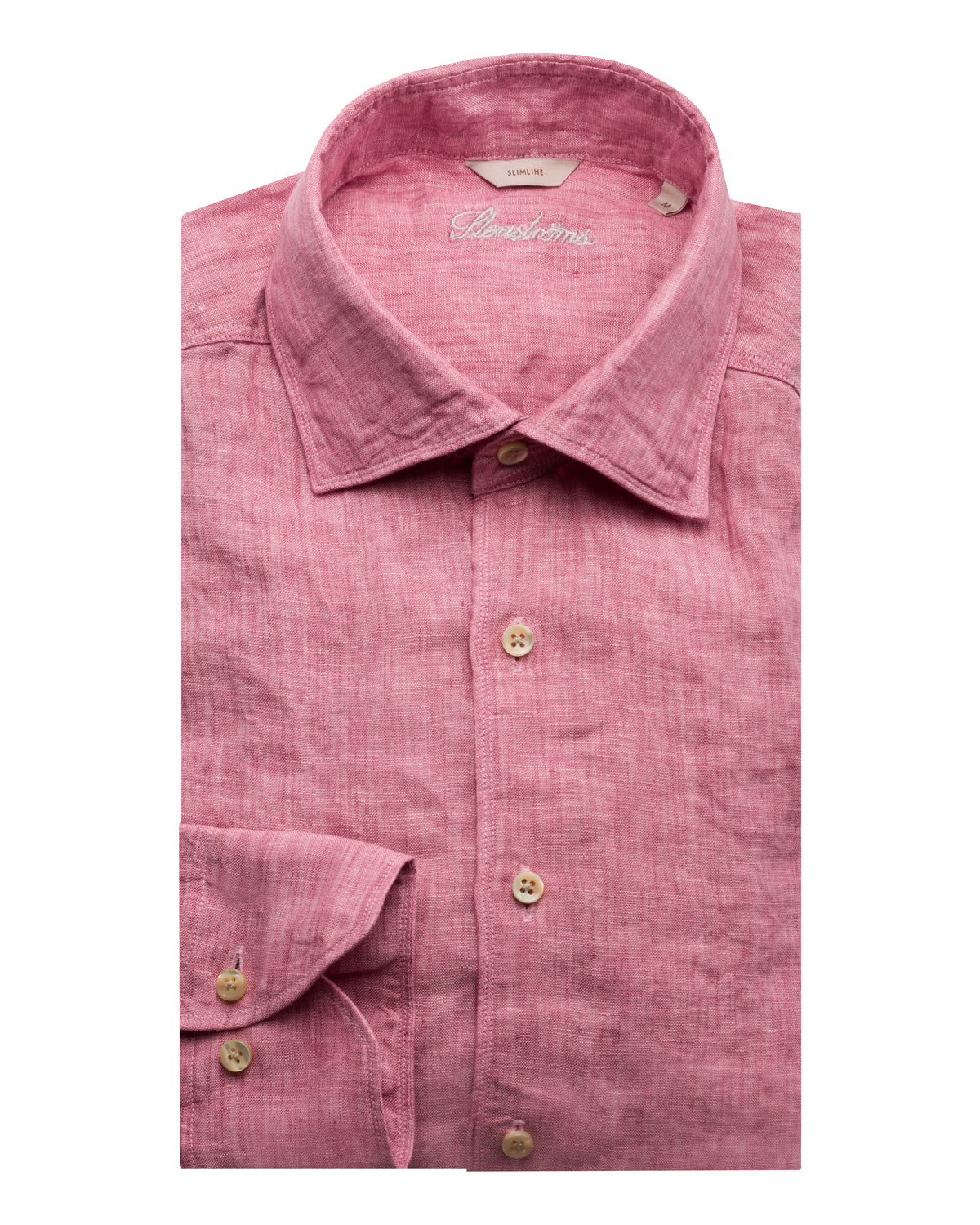 Leinenhemd Slim Fit Spreizkragen