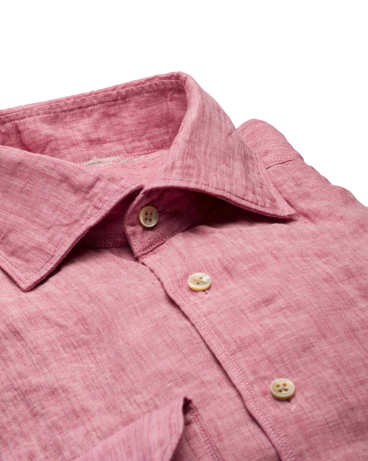 Leinenhemd Slim Fit Spreizkragen