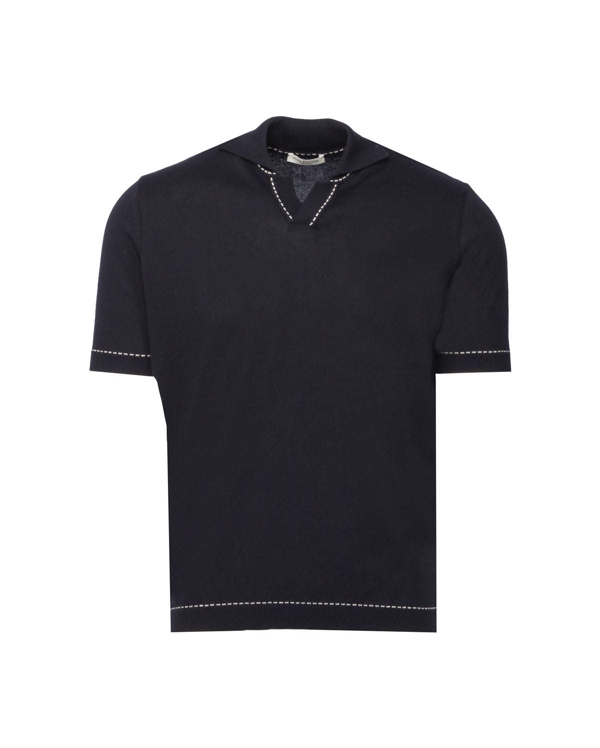 Strickpolo Baumwolle Slim Fit Kuba Kragen