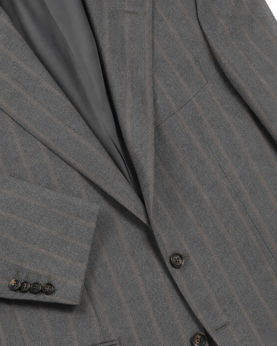 Striped wool business suit