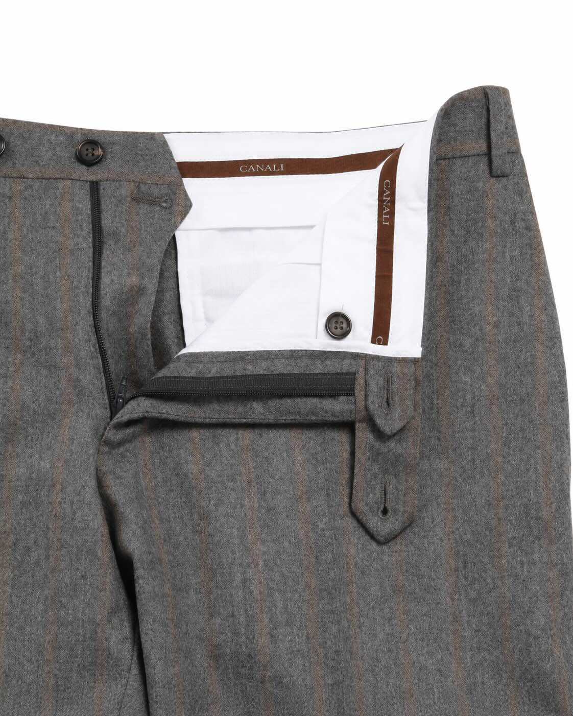 Striped wool business suit