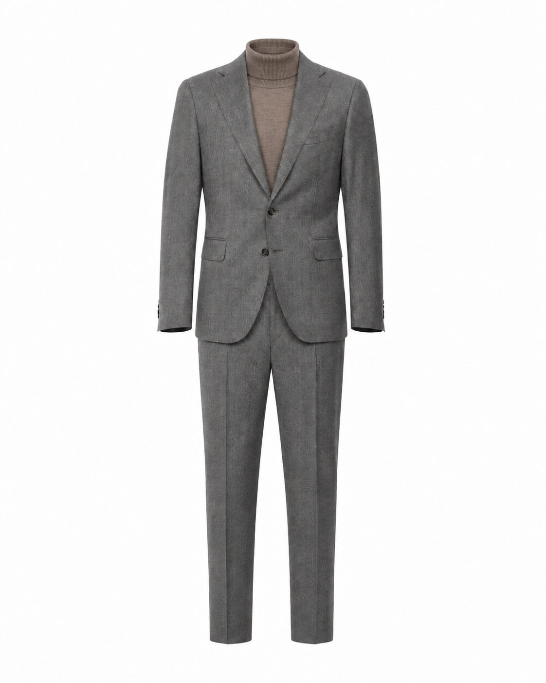 Striped wool business suit