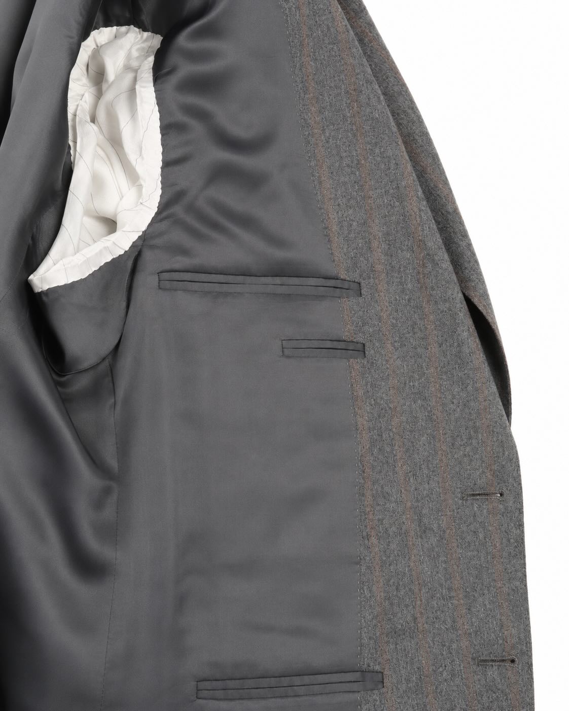 Striped wool business suit