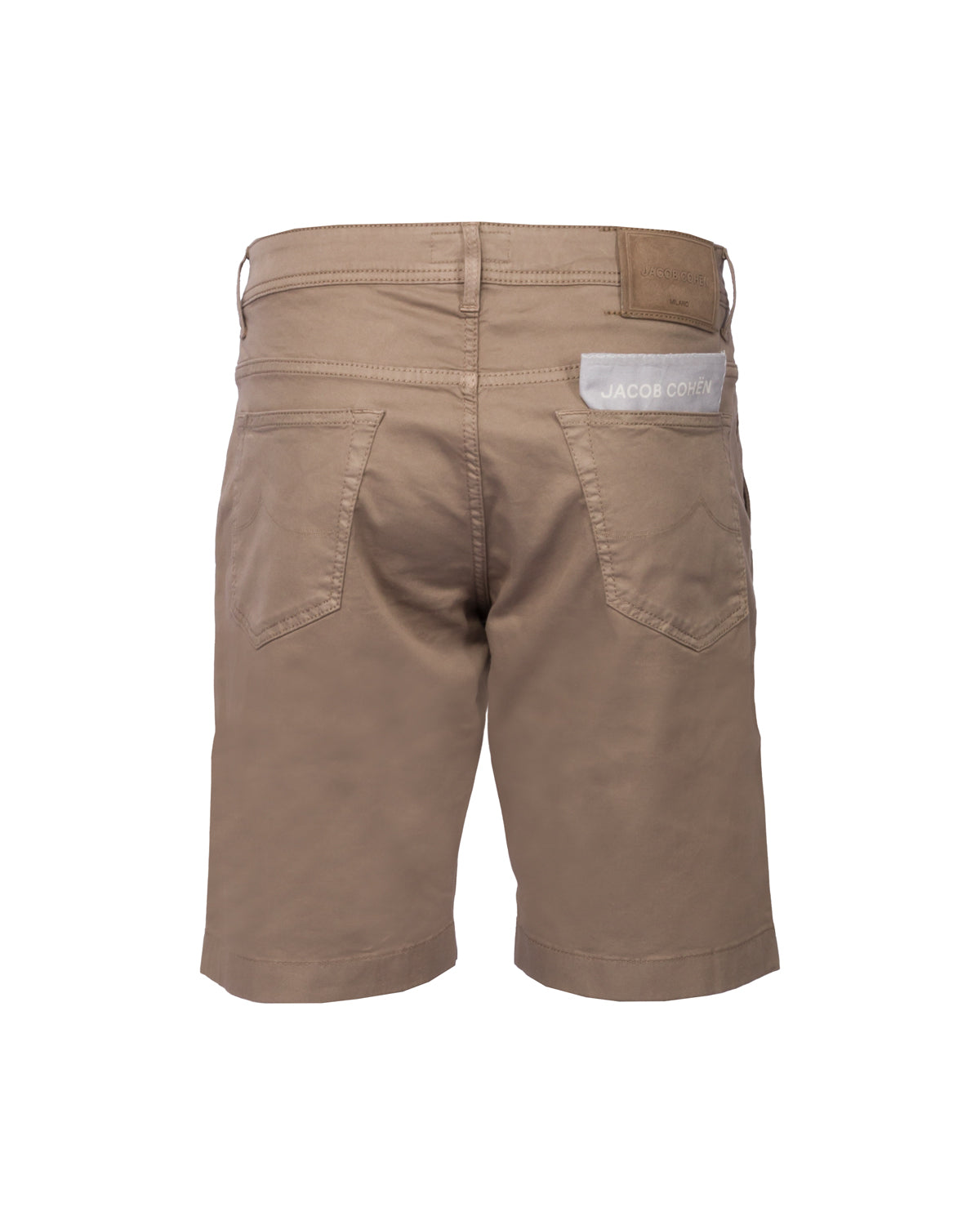Cotton Lyocell Slim Fit Bermuda Shorts