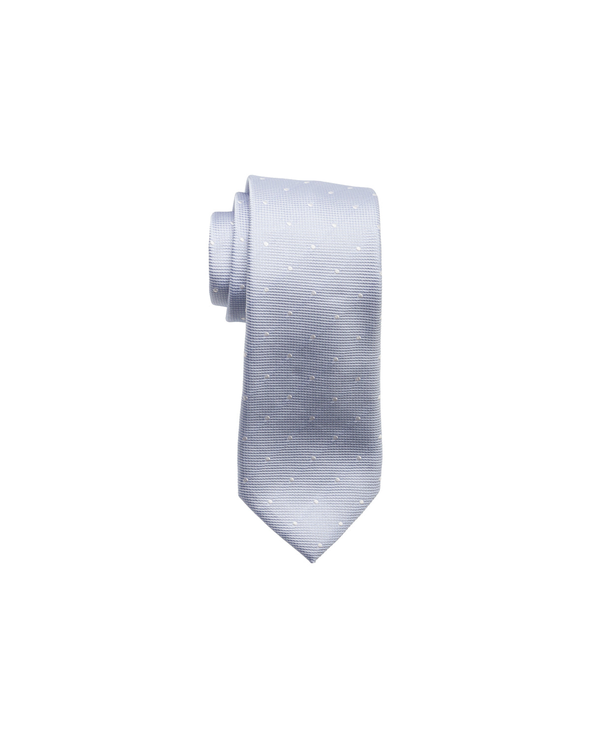 Silk tie, finely patterned, light blue