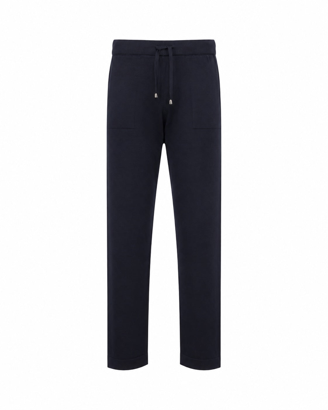 Trackpants Baumwollkrepp Strick Relaxed Slim