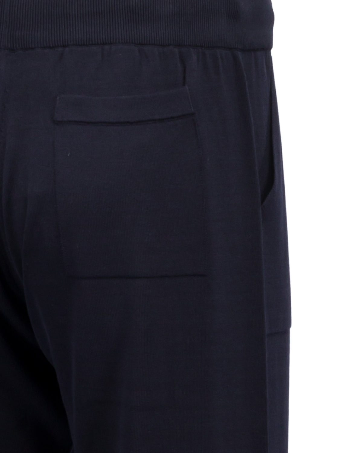 Trackpants Cotton Crepe Knit Relaxed Slim