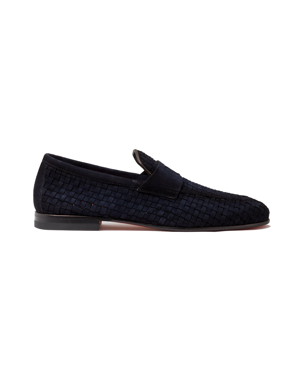 Santoni GWENDAL Braided Leather Penny Loafers