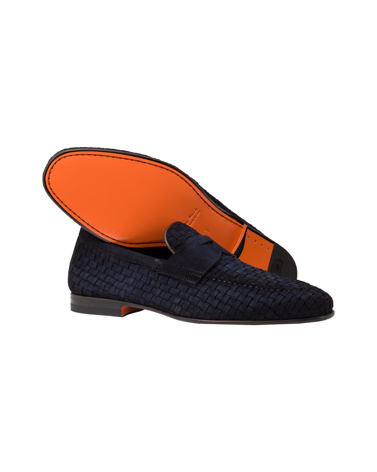 Santoni Pennyloafer GWENDAL Flechtleder