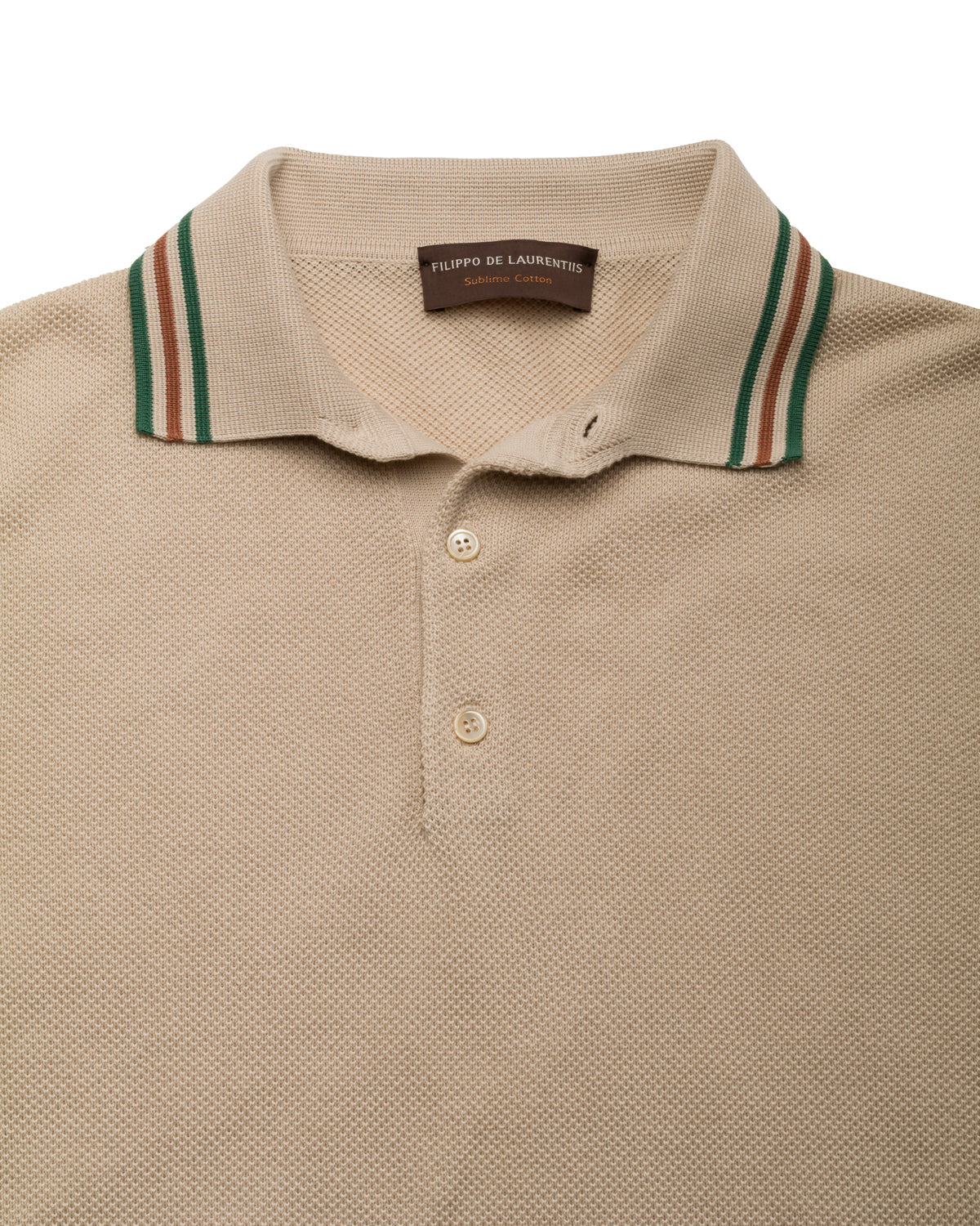 Baumwollkrepp Polo Slim Fit mit Streifen