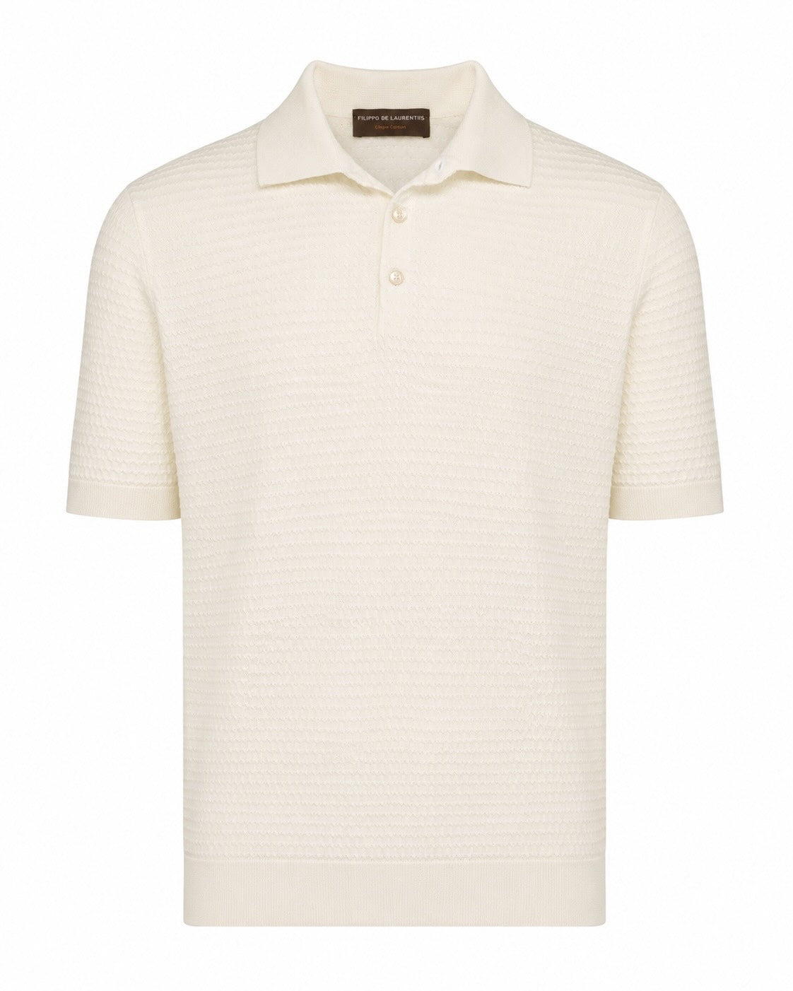 Baumwollkrepp Polo Relaxed Slim