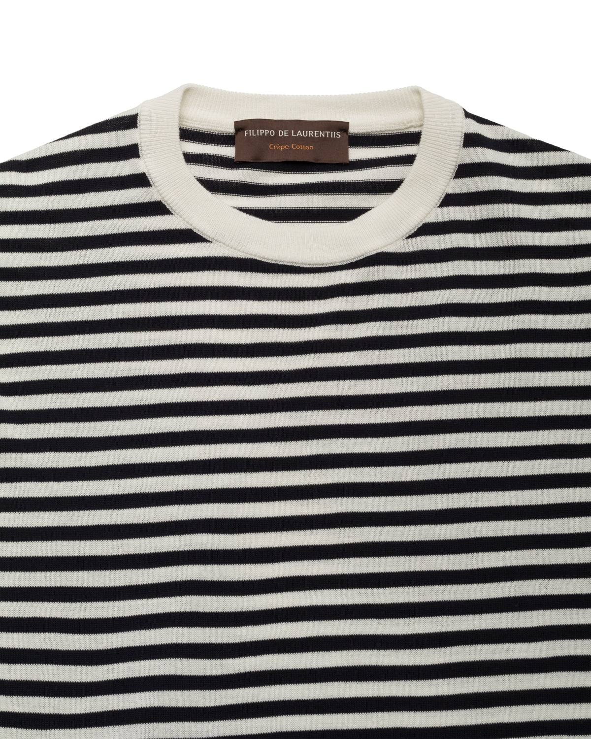 Ringel T-Shirt Kreppstrick Relaxed Slim