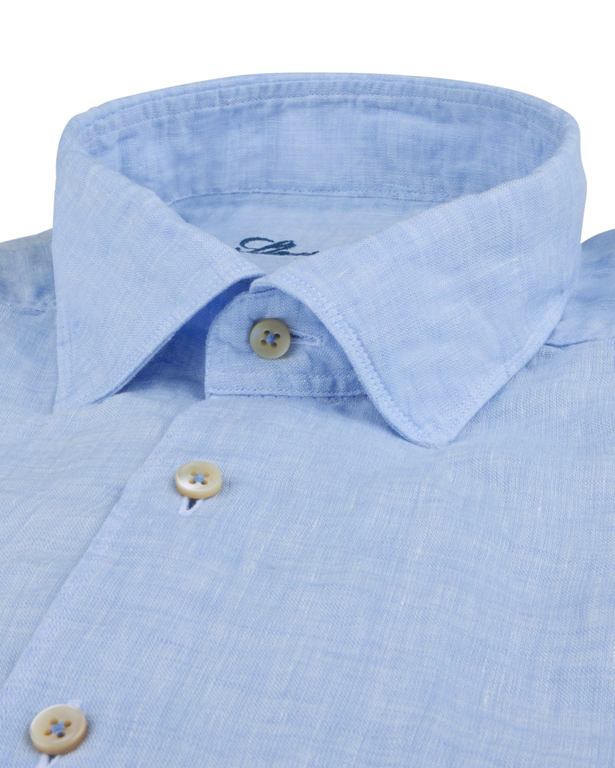 Leinenhemd Hellblau FITTED BODY