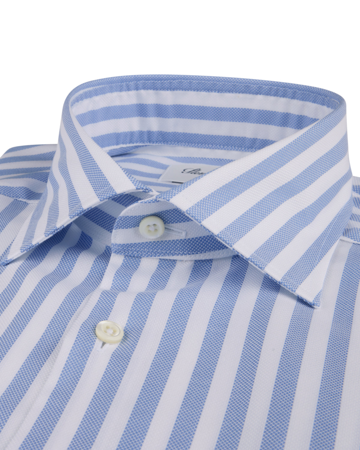 Twill Baumwollhemd Slim Fit Streifen Cutaway Kragen