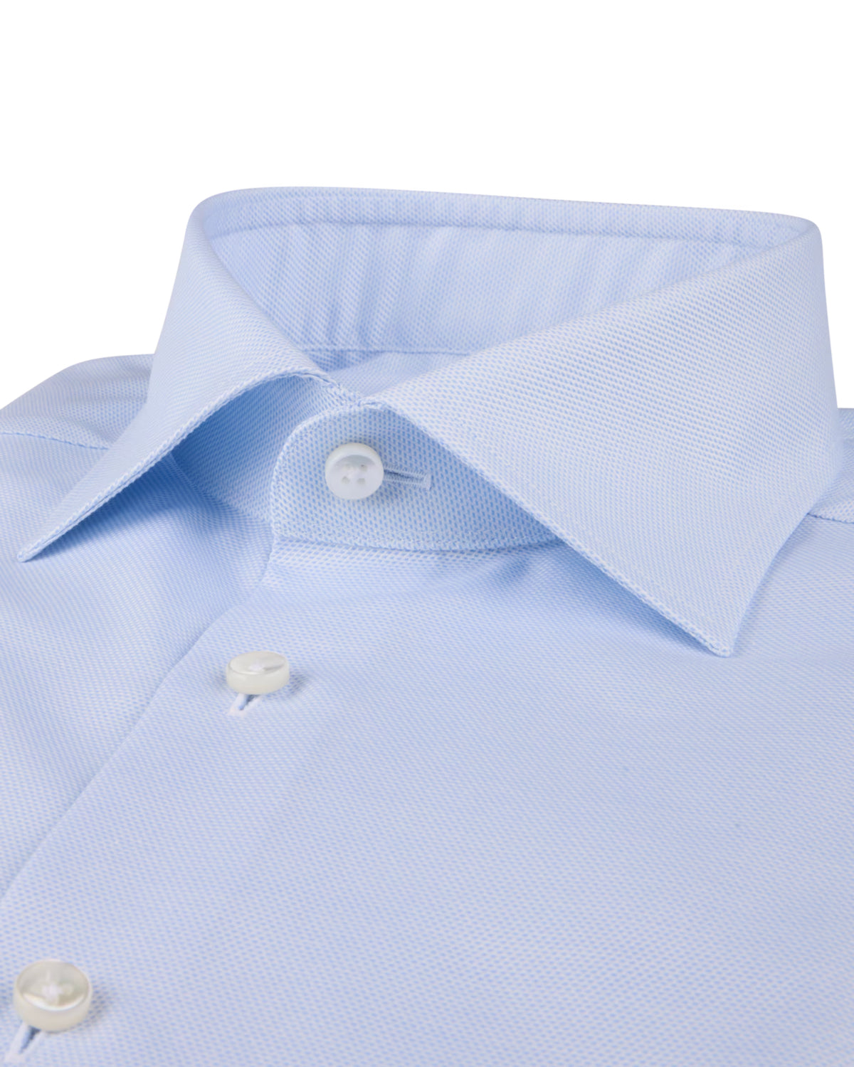 Strukturiertes Hemd Hellblau SLIMLINE