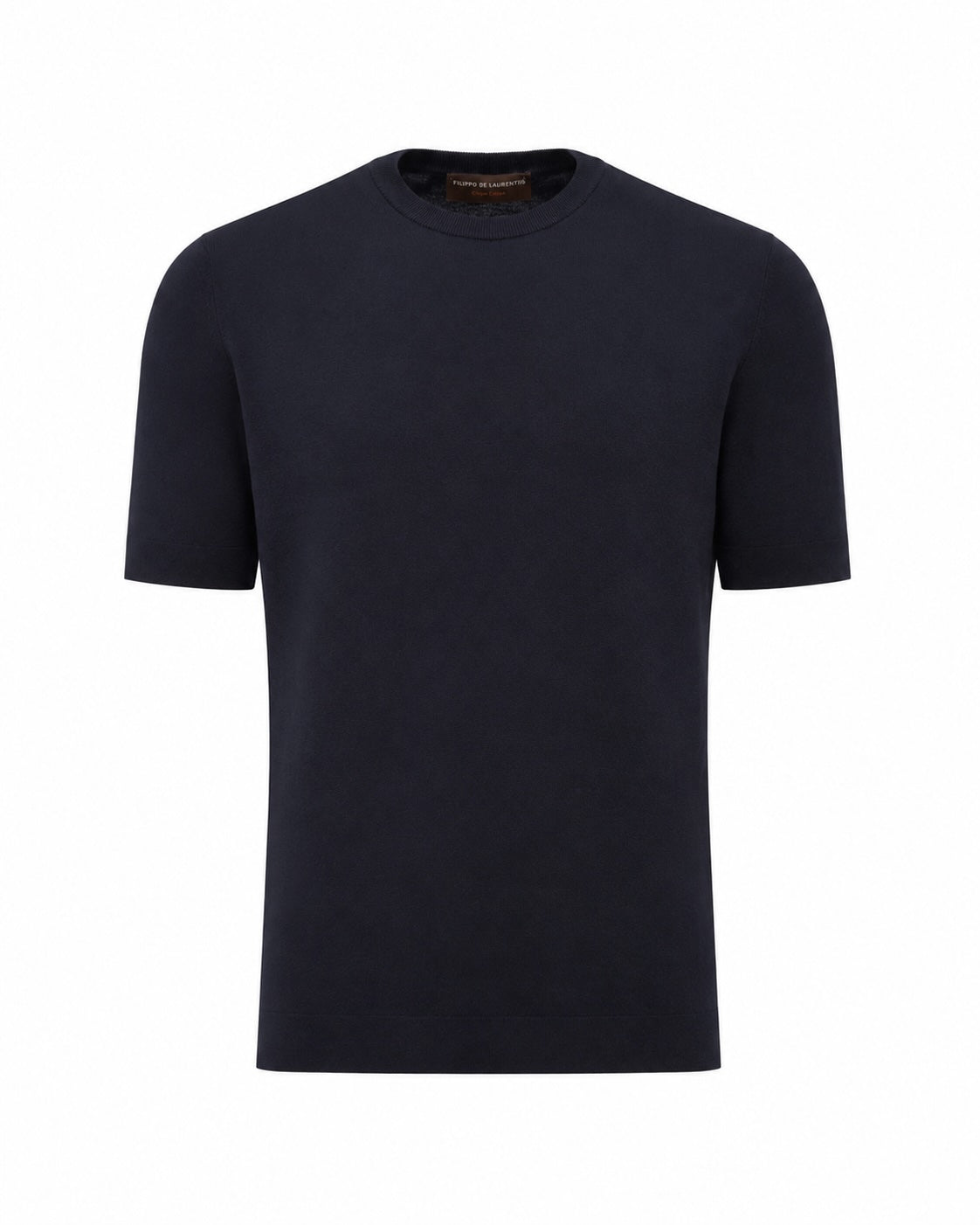 Baumwollkrepp T-Shirt Slim Fit