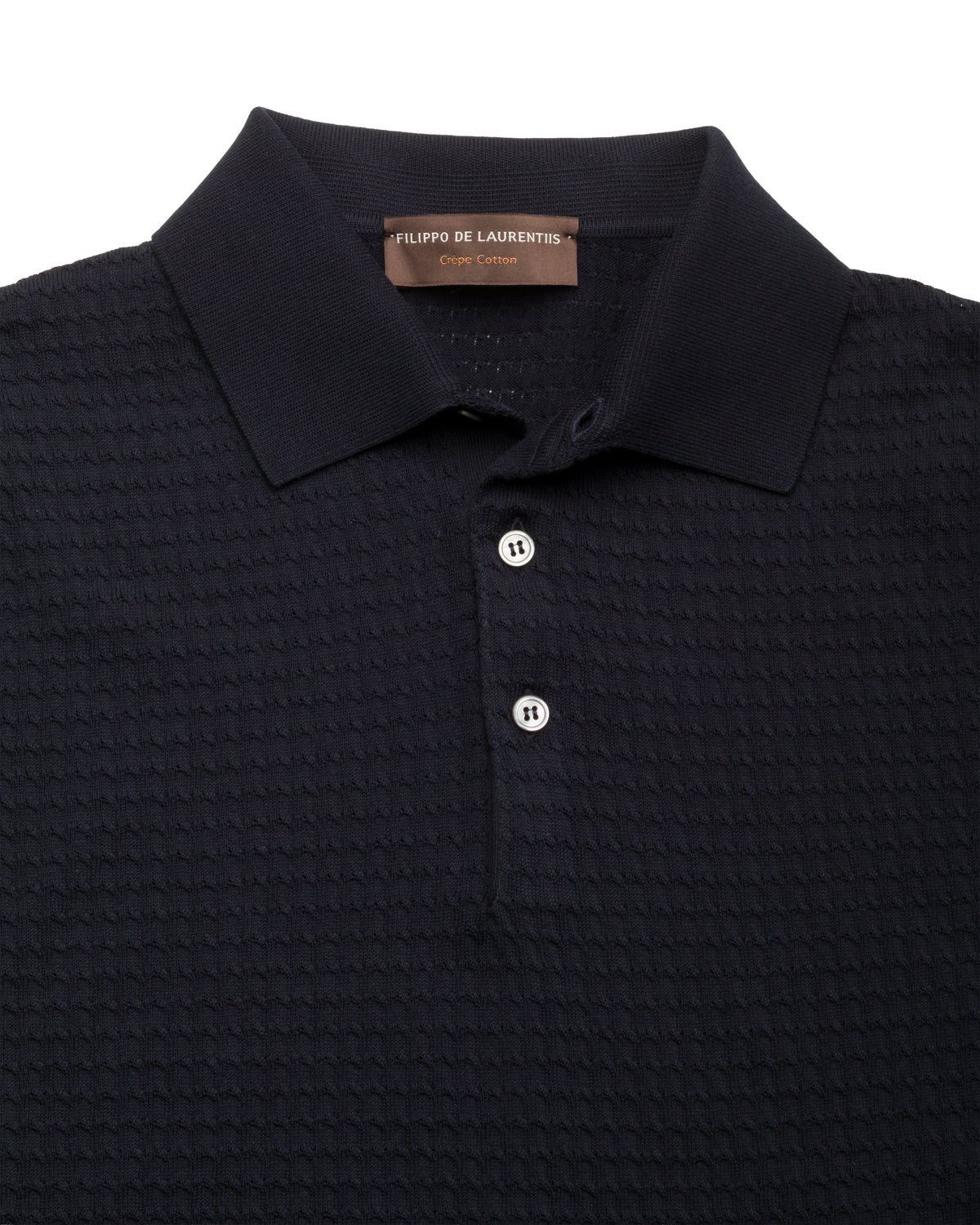 Baumwollkrepp Polo Relaxed Slim