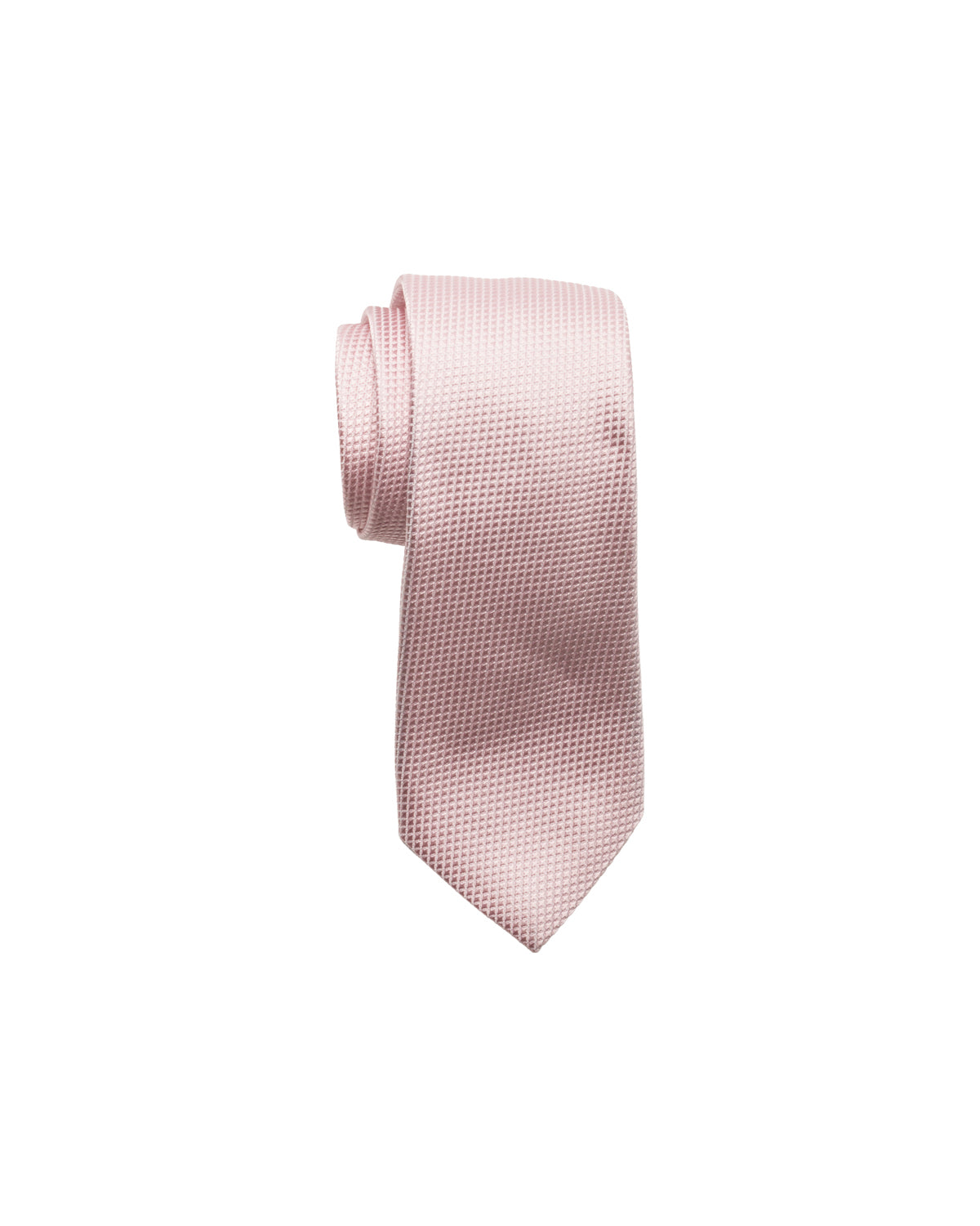 Silk tie with a fine pattern, pink
