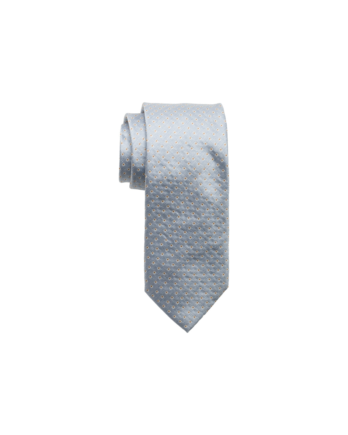 Silk tie, finely patterned, light blue