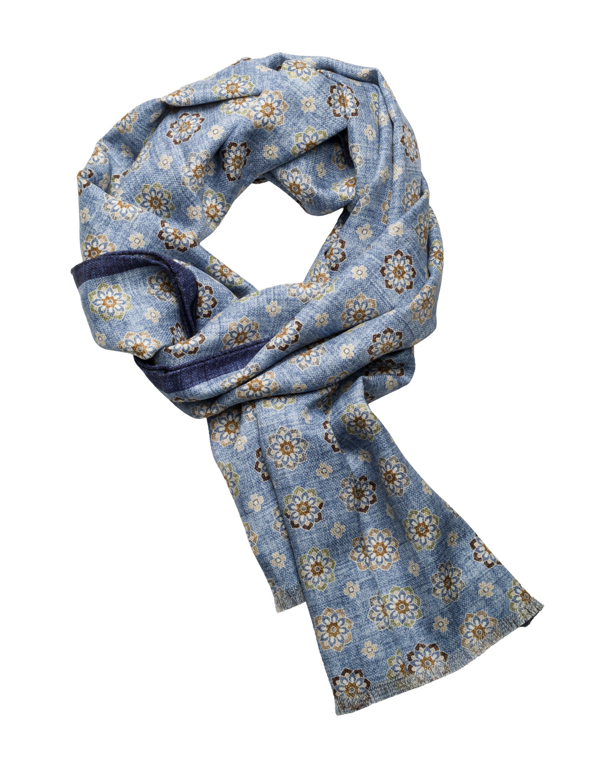 Seiden Doubleface Schal handrolliert