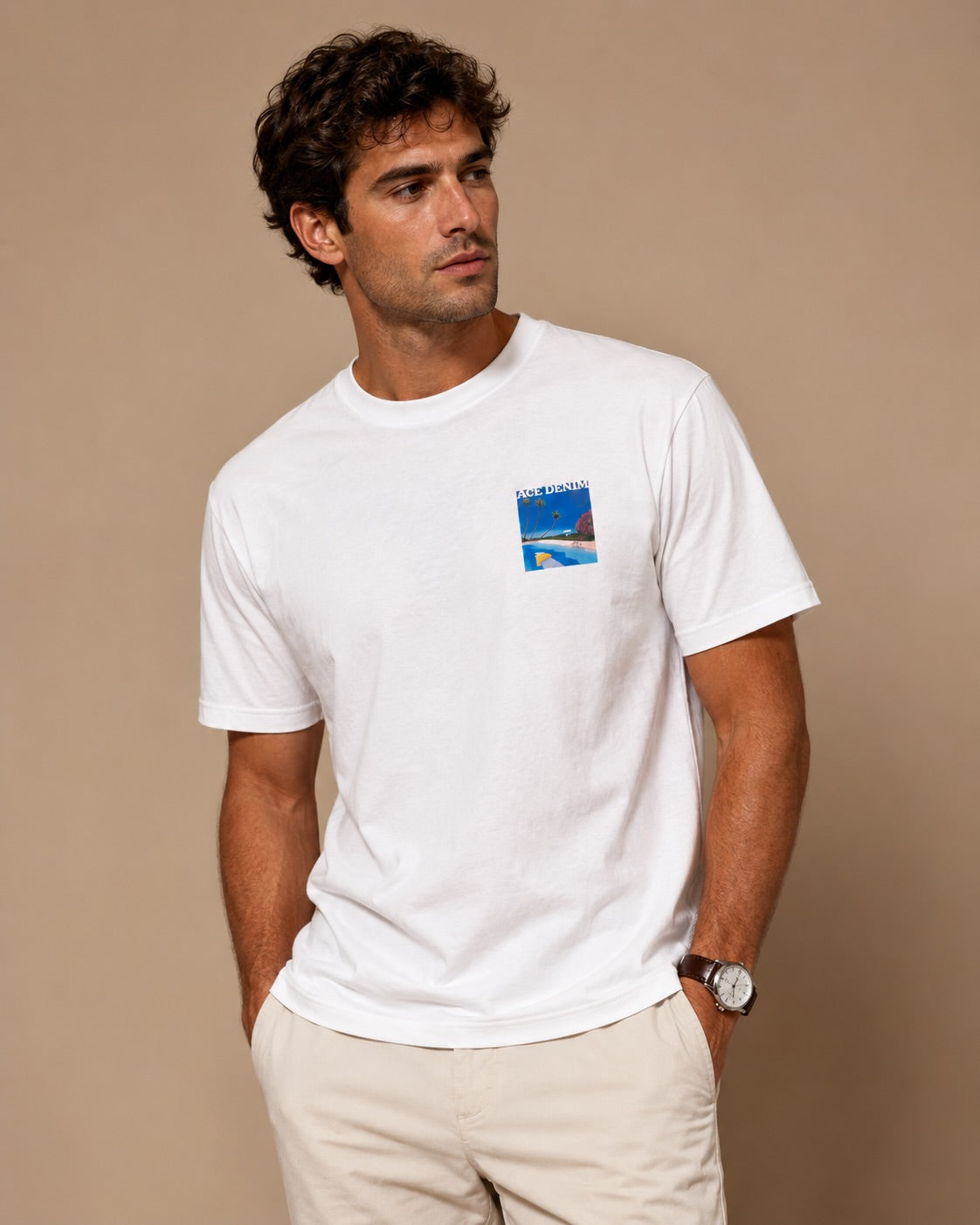 Baumwoll T-Shirt Print Relaxed Fit