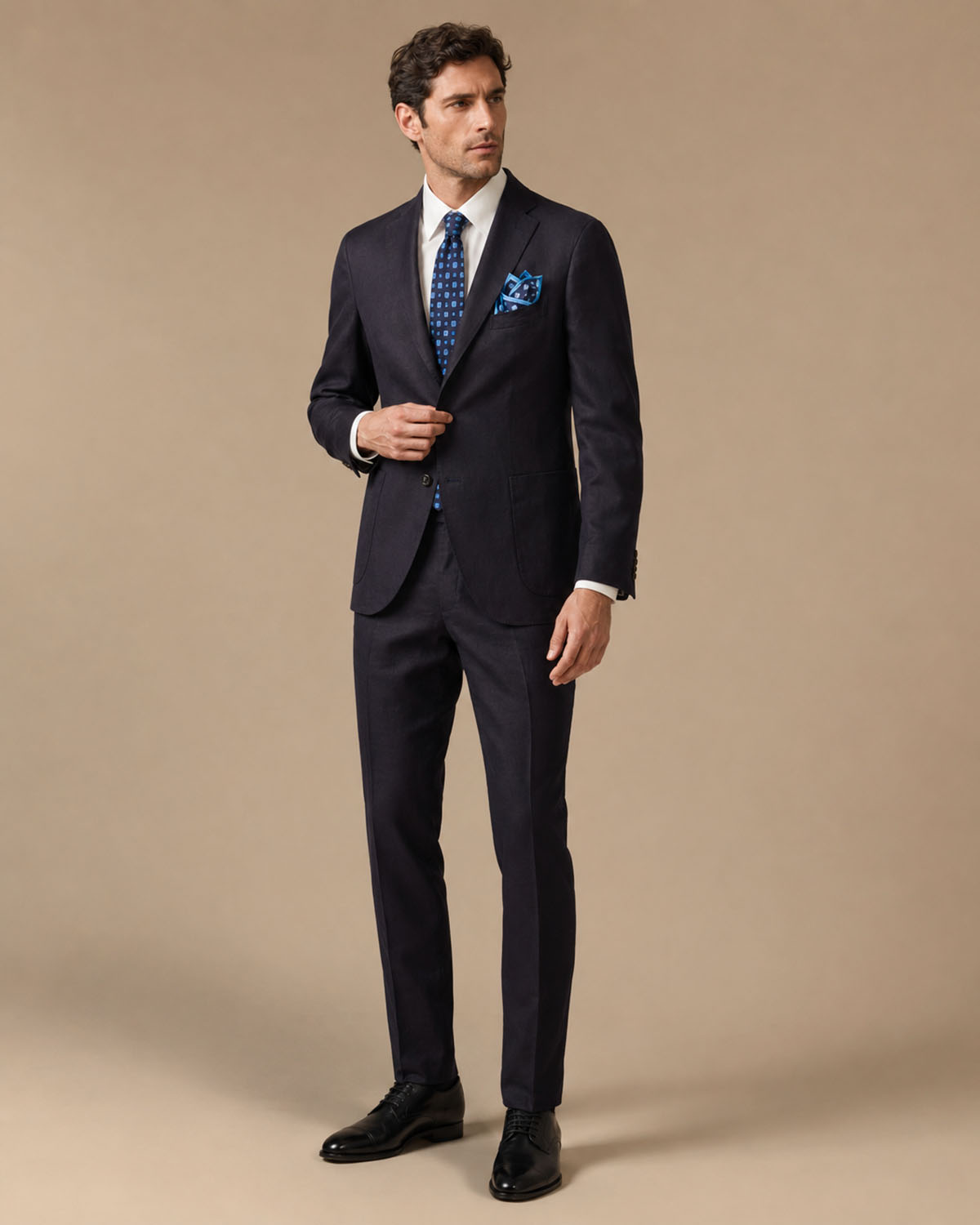 Leinenanzug, Slim Fit