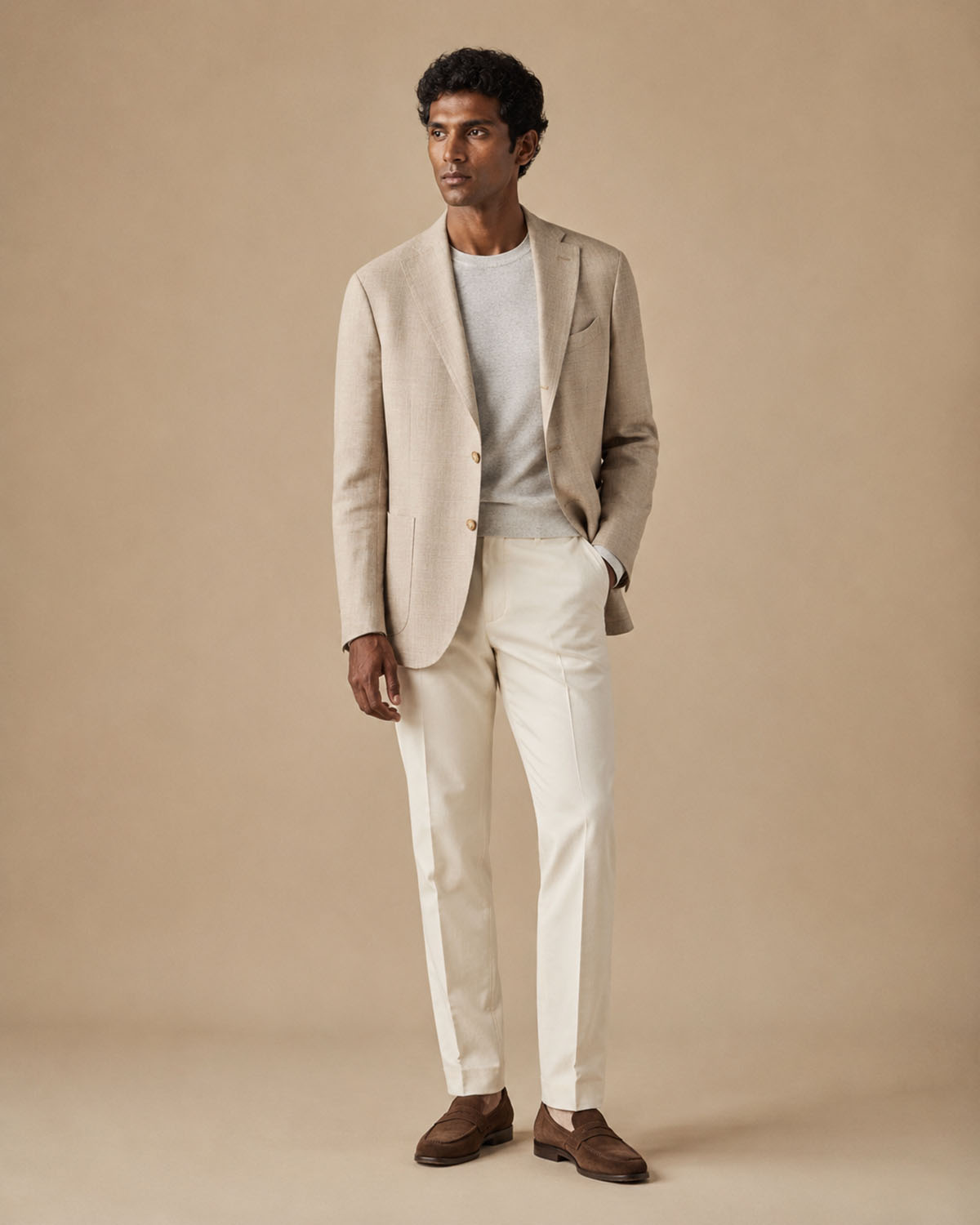 Fresco Sakko Schurwolle Relaxed Slim Fit