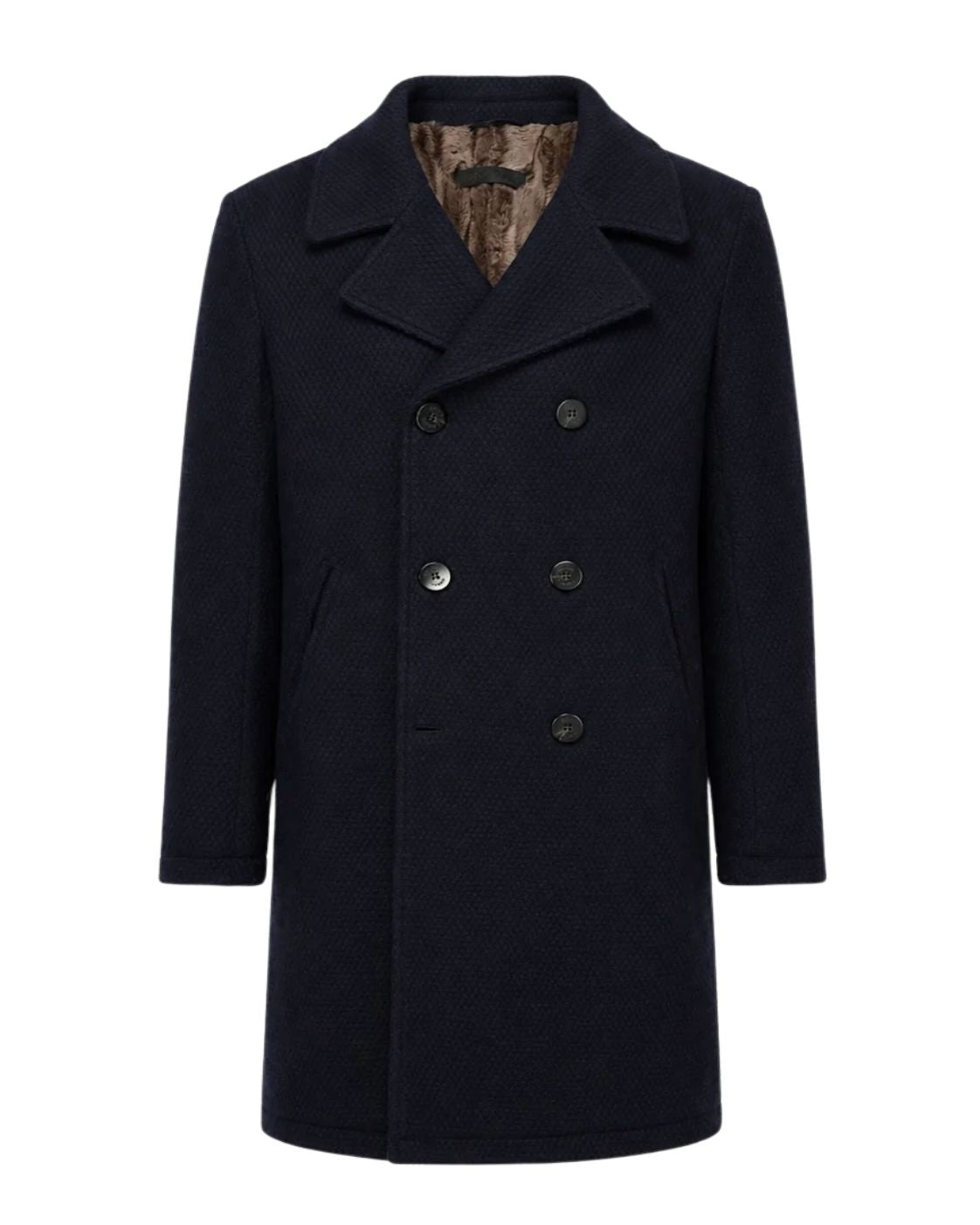Double-breasted wool coat in a regular fit