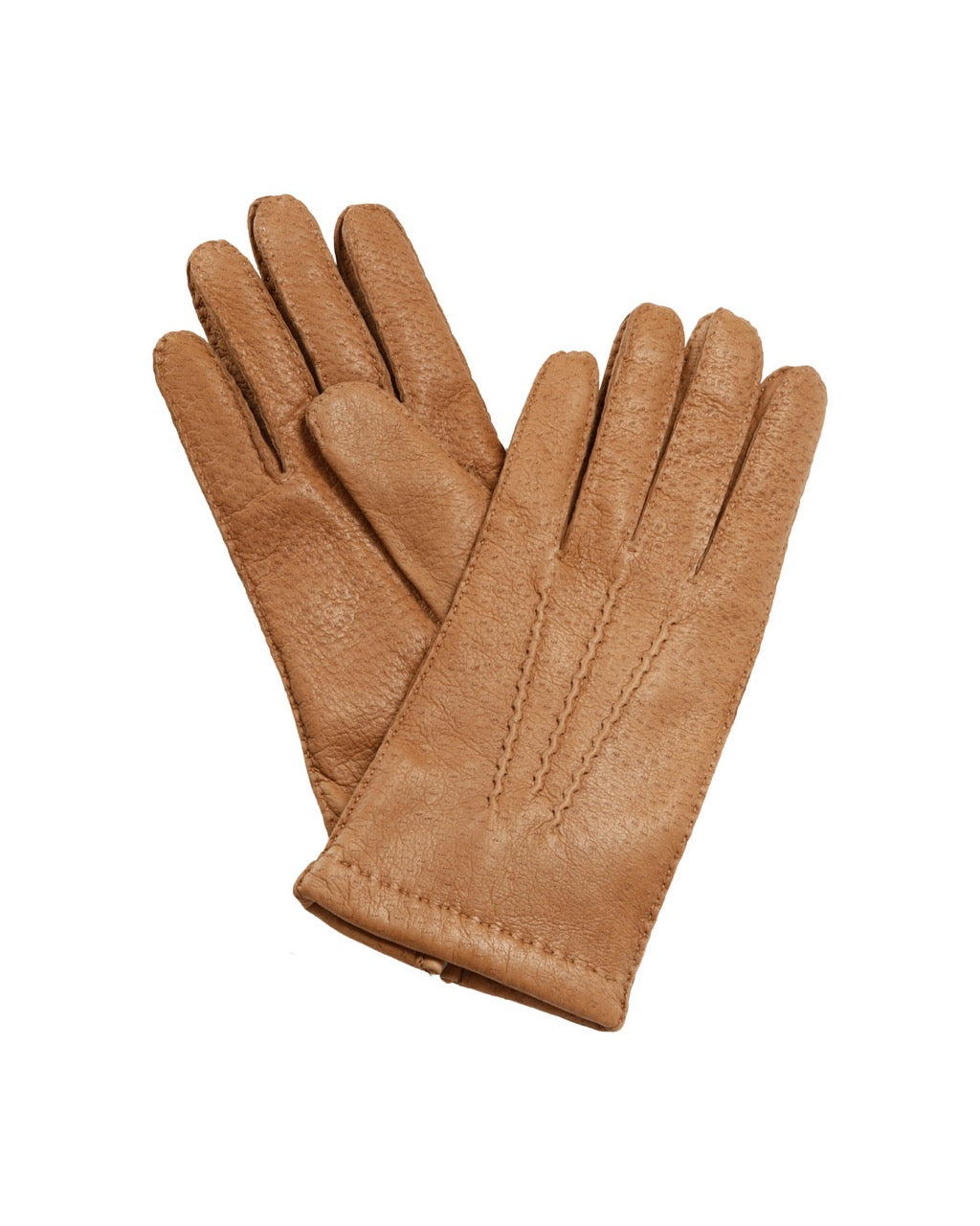Lederhandschuhe aus Peccary-Leder mit Kaschmirfutter