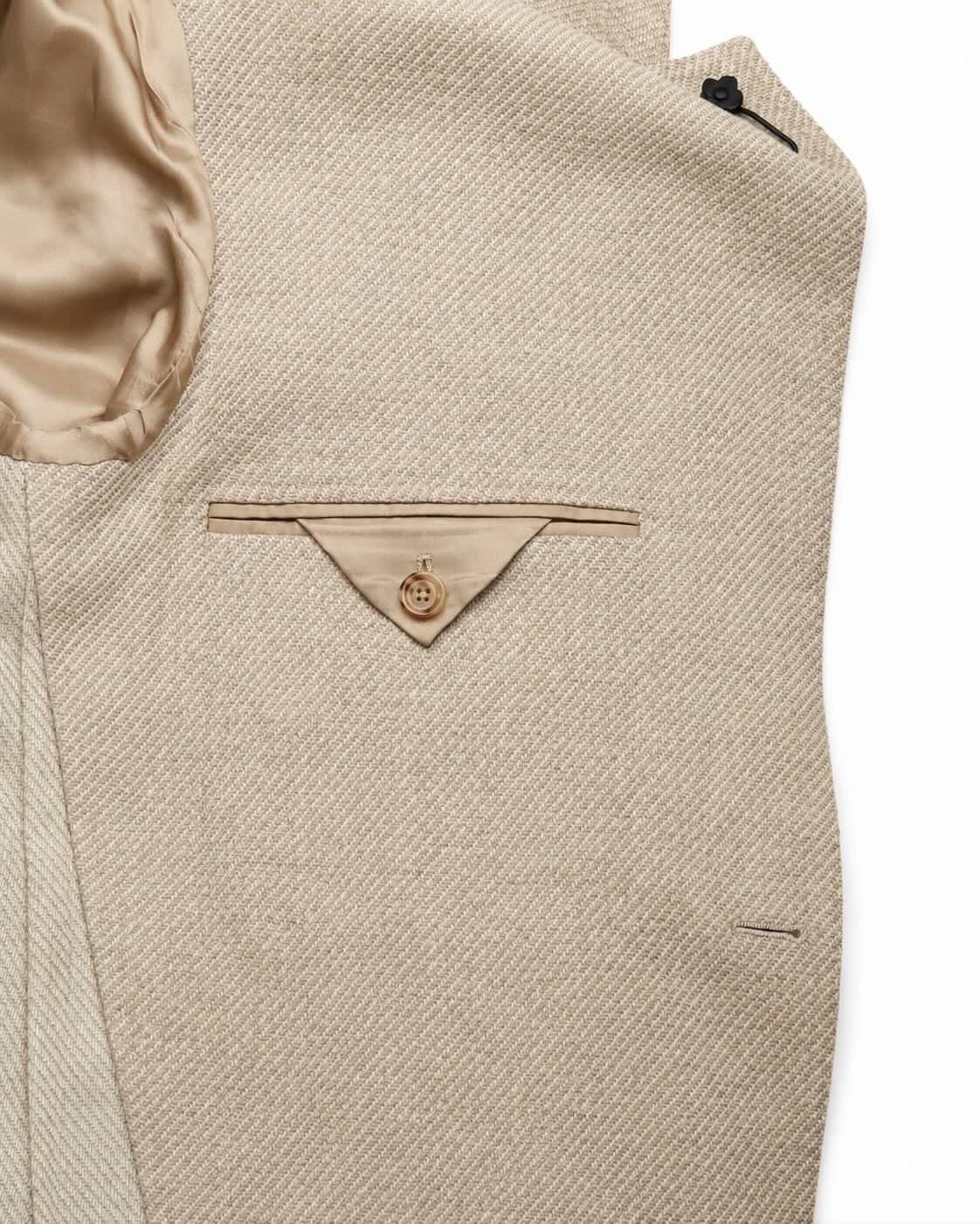 Virgin wool and cashmere slim fit blazer