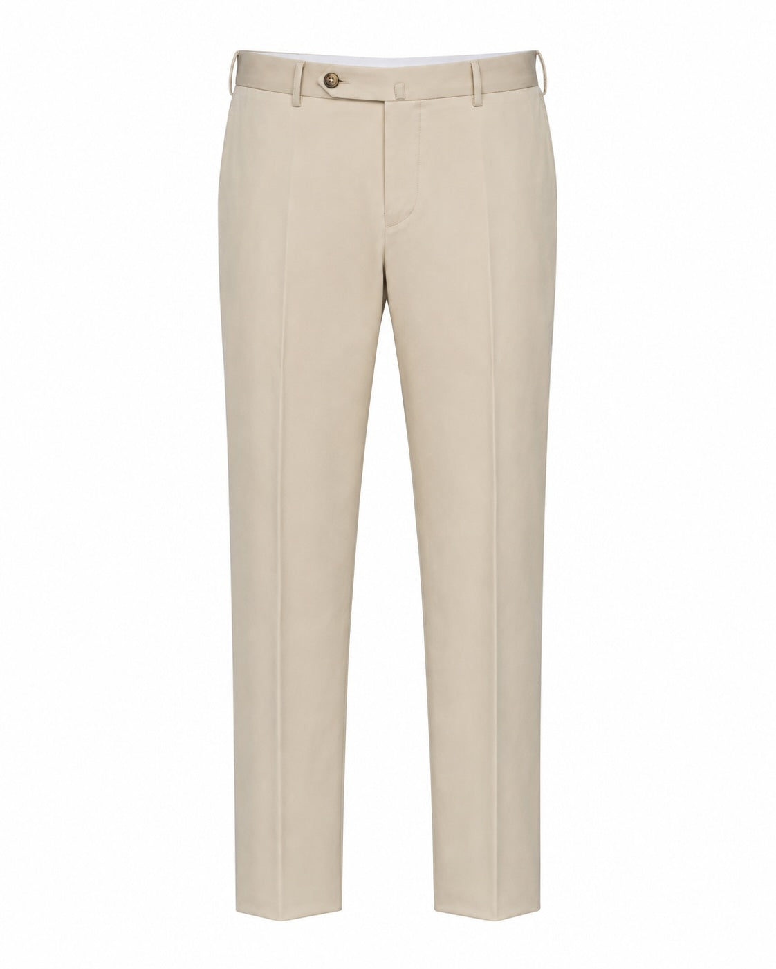 Baumwollhose Slim Fit Stretch Bundfalte