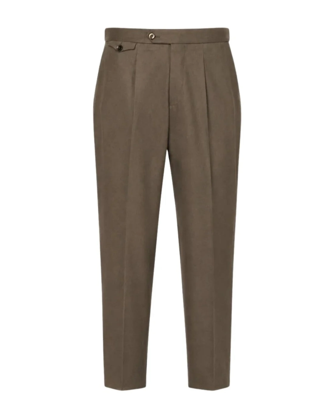 Pleated trousers in virgin wool in REBEL UNION FIT