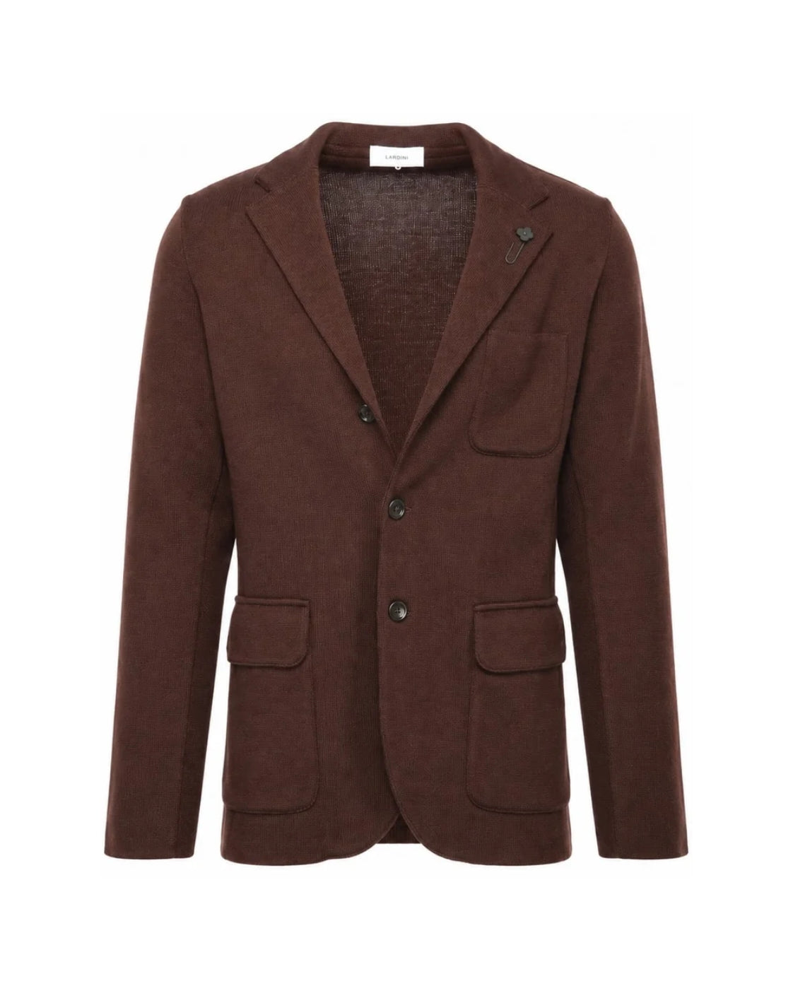 Knitted blazer made from virgin wool
