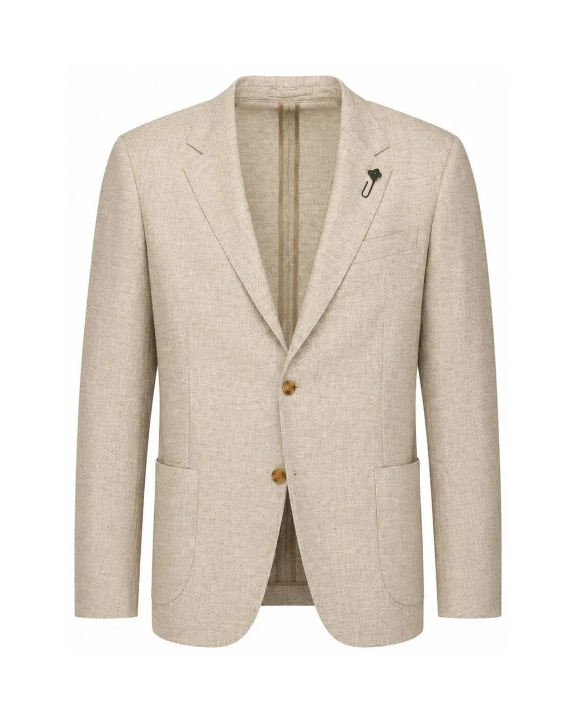 Virgin wool and cashmere slim fit blazer