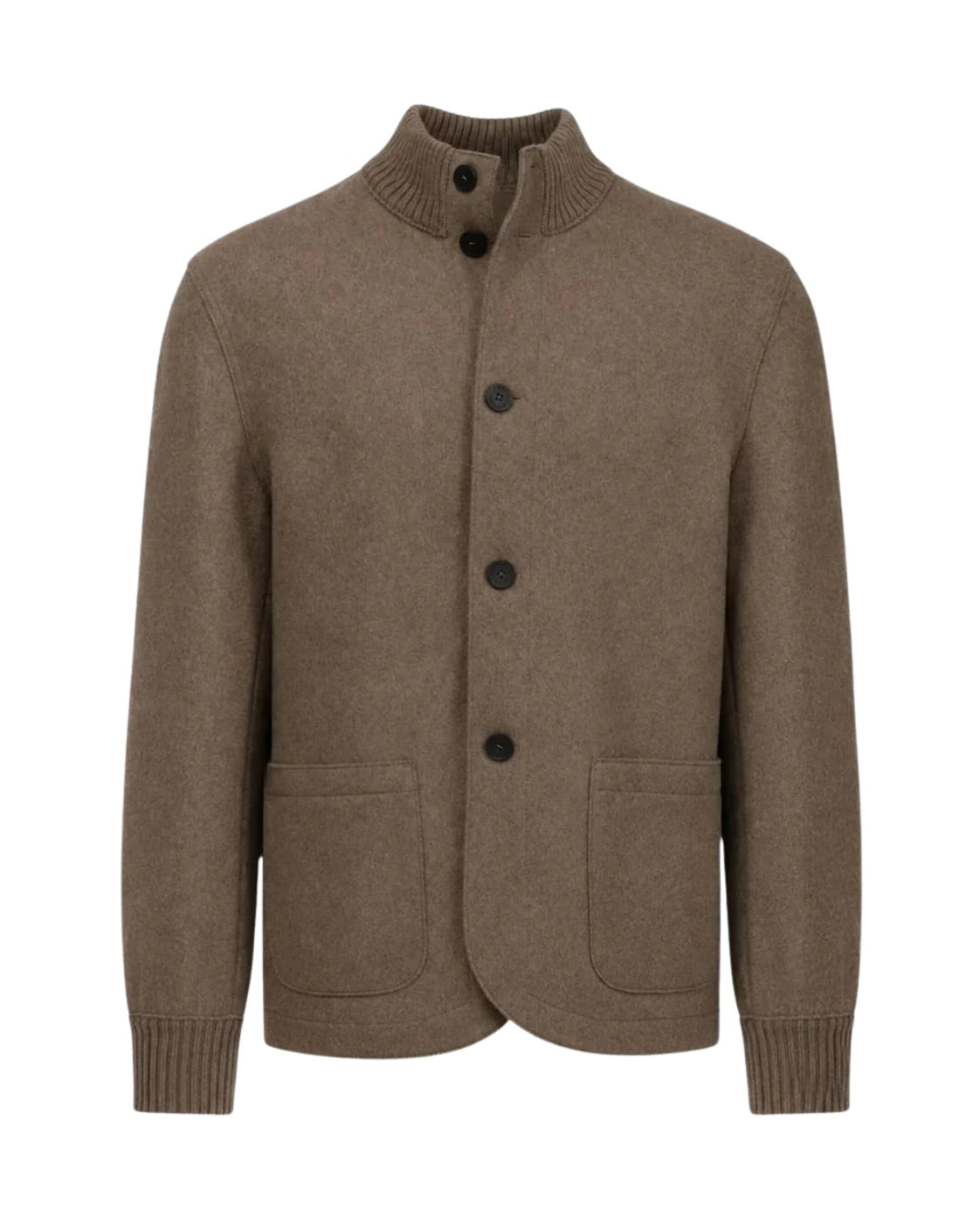 Cashmere jacket in a slim fit in brown