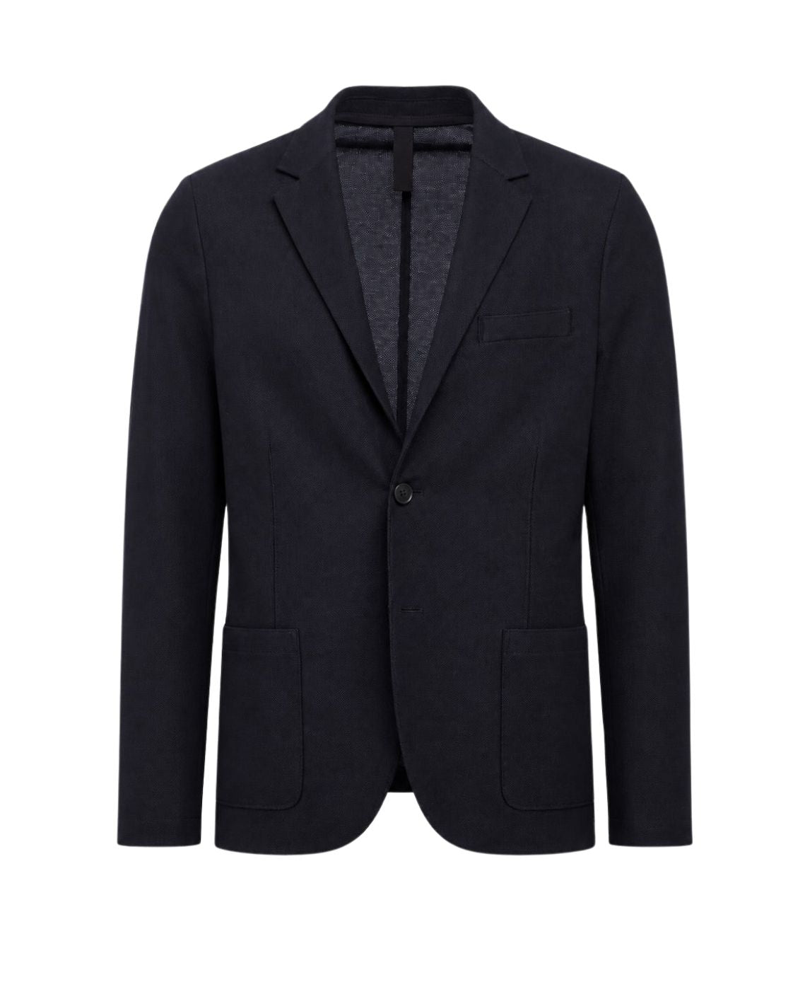 Cotton piqué blazer, slim fit