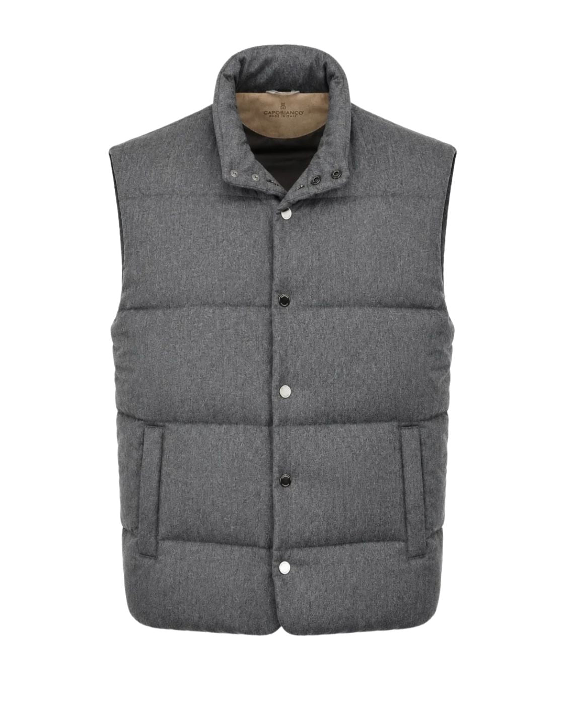 Gilet aus Schurwolle in Grau