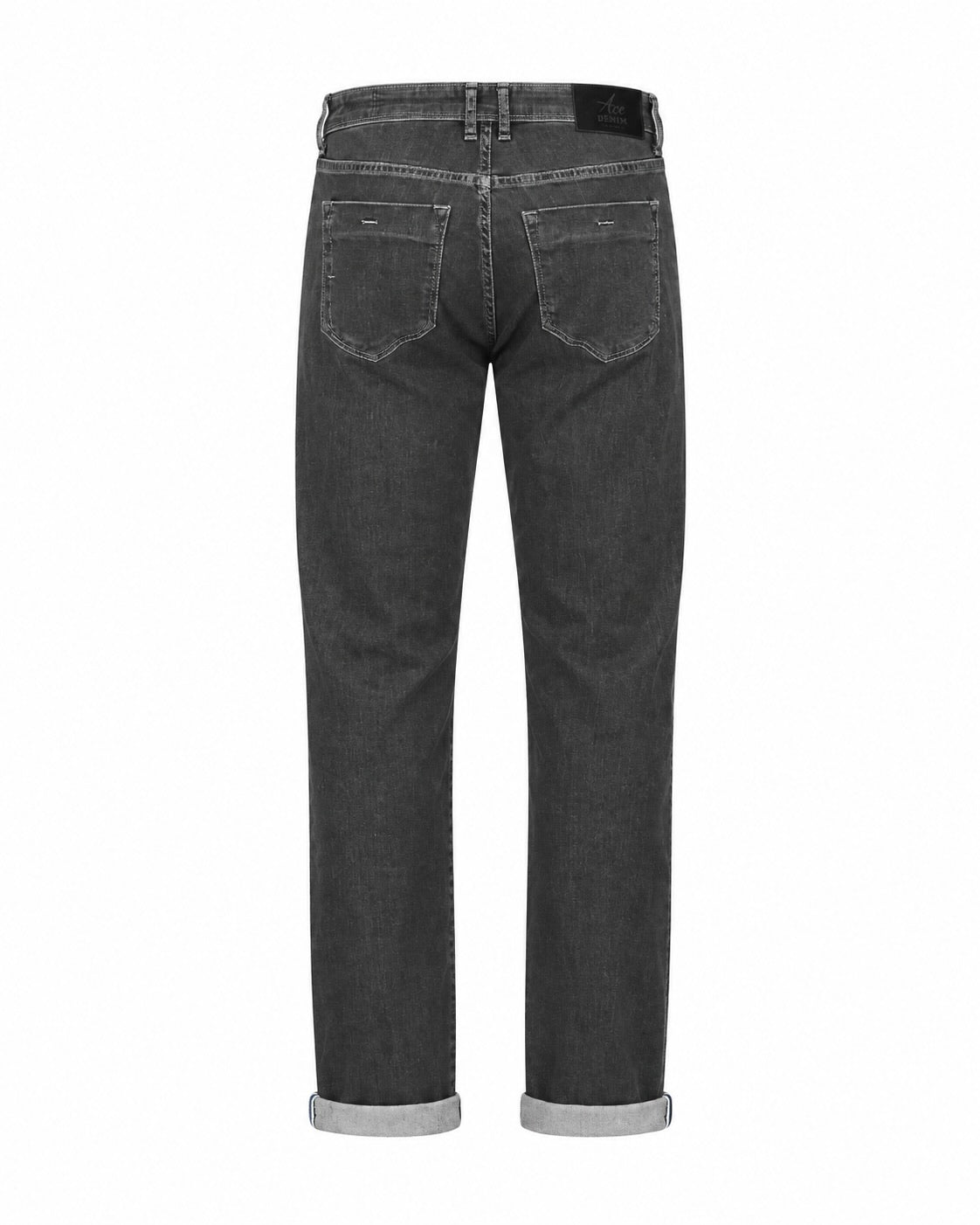 Regular Fit Jeans in Cotton and Lyocell Anthracite