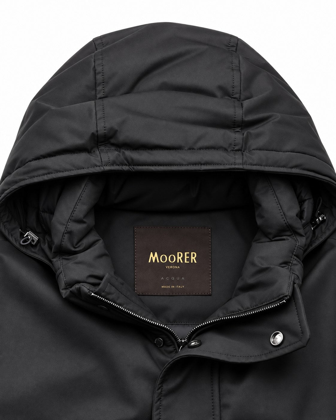 Daunenparka in Dunkelblau mit Kapuze